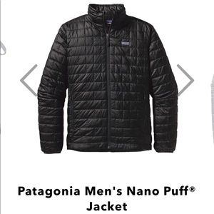 Patagonia men’s nano puff jacket NWOT